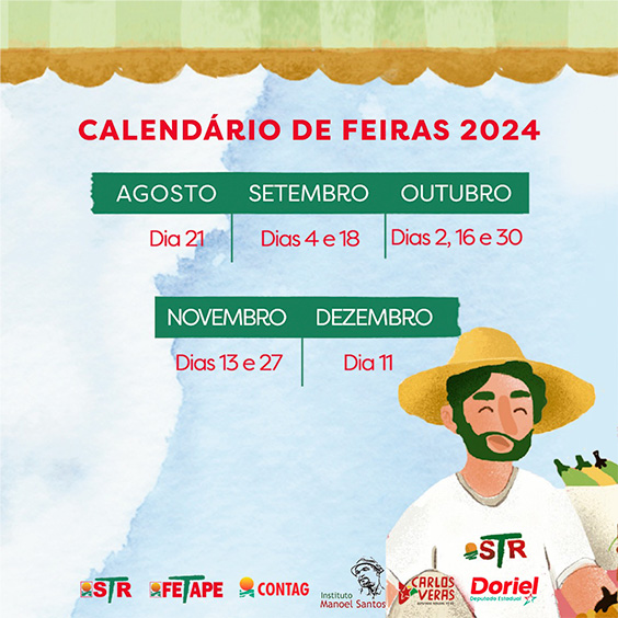 Calendário de Feiras 2024 Fetape