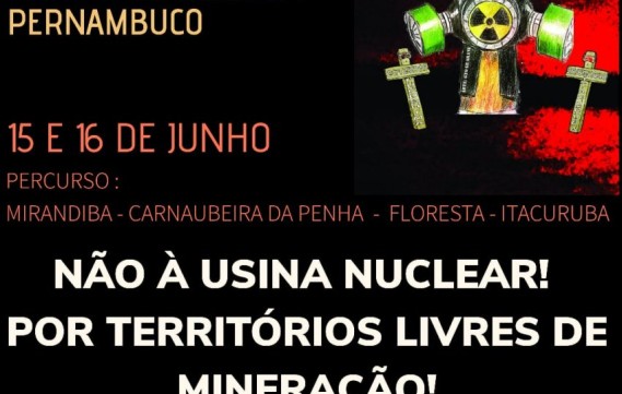 Caminhada em Itacuruba protesta contra instalação de usina nuclear no Sertão