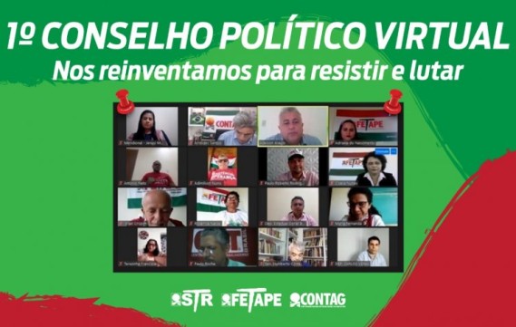 Fetape promove 1º Conselho Político Virtual
