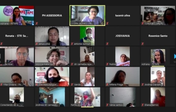 Mulheres rurais reafirmam compromisso com a luta sindical em Encontro Estadual Virtual